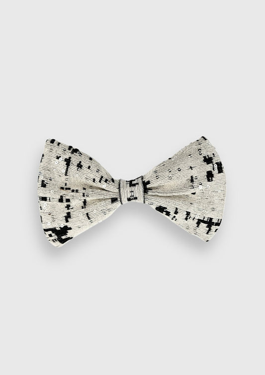 Bow Tie in Sequined Jacquard