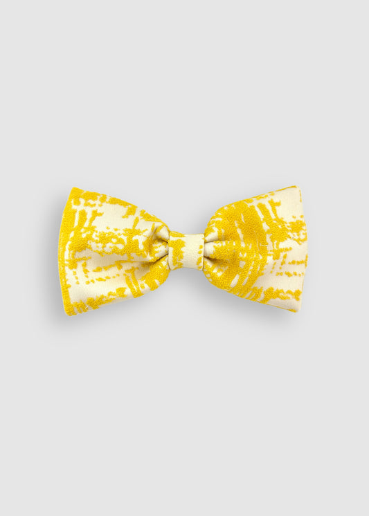 Bow Tie in Yellow Jacquard