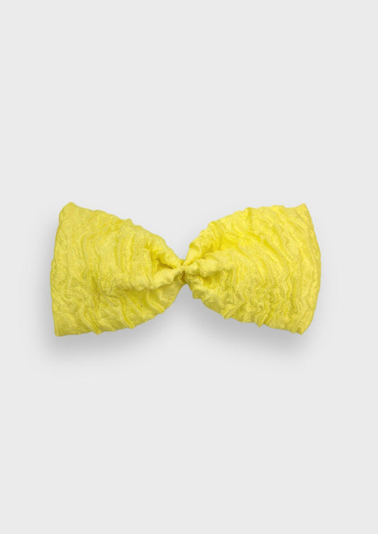 Bow Tie in Lemon Brocade